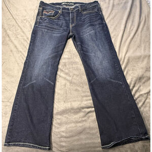 Cody James Men's Boot Cut Dark Blue Jean 38X32